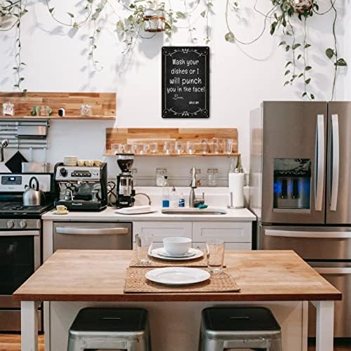 Kitchen Signs Wall Decor Funny Metal Tin Sign Kitchen Sets - Image 3