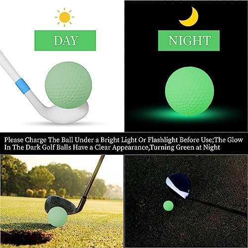 3-Piece Glow-in-the-Dark Practice Golf Balls - Image 3