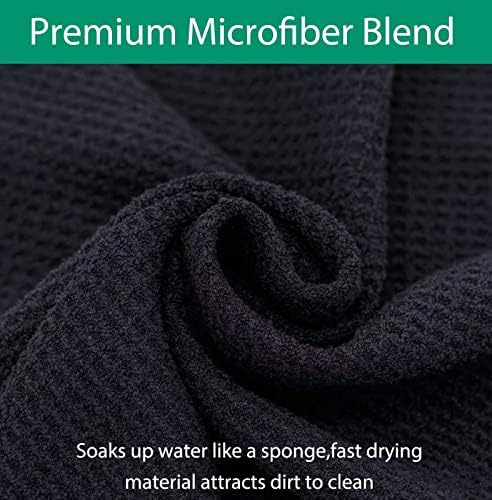 Golf Towel & Brush Cleaning Set, Microfiber Waffle - Image 3