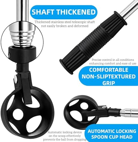 AVLA 2 Pack Golf Ball Retriever, Pro Auto-Lock Golf Ball Grabber Telescopic - Image 4