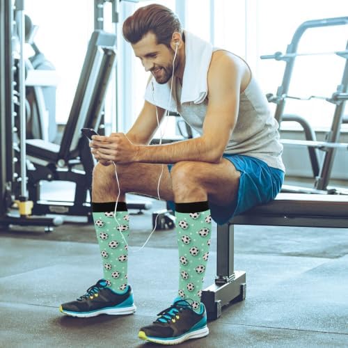 White Baseballs Stitching Compression Sock - Image 6
