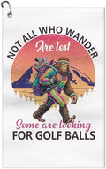 Golf Towel with Clip Not All Who Wander are Lost by unskcalb