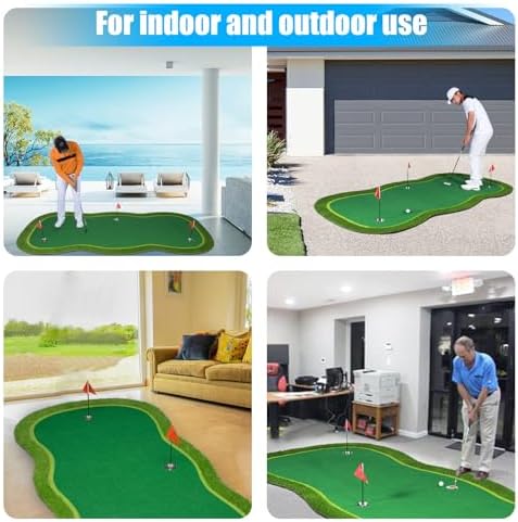 Golf Putting Green Mat, Golf Practice Training Mat - Image 5