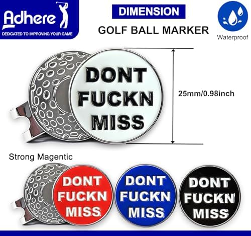 Adhere Golf Ball Markers with Strong Magnetic Hat Clip - Image 2