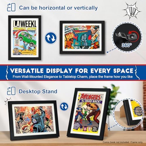 JupDec Comic Book Frame, Premium Wood Display Case - Image 4