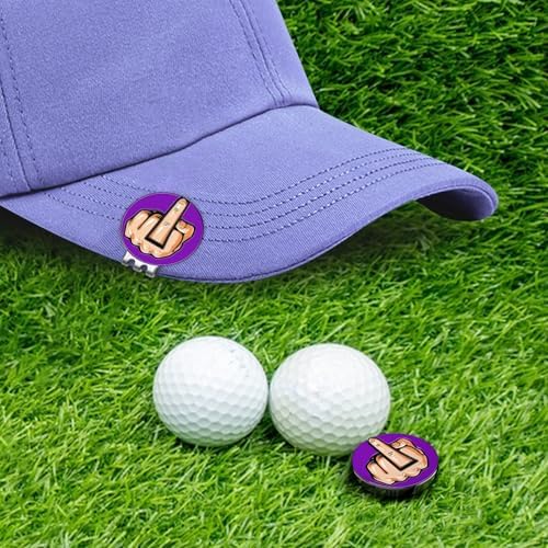 Premium Magnetic Middle Finger Golf Ball Marker Cap Clip Set - Image 5