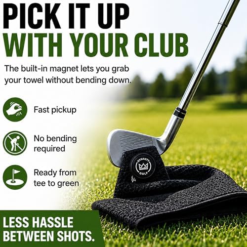 Dynasty Golf Magnetic Golf Towel, Quick Pickup During Play - Image 3