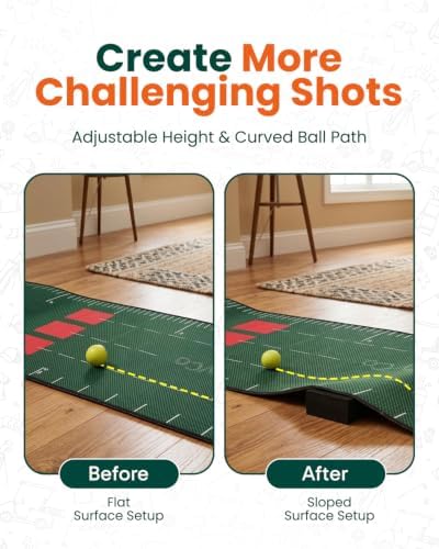 GIRAFFYCO Golf Putting Mat Set, Indoor Golf Game - Image 5
