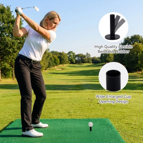 8PCS Rubber Golf Tees with Holder - Image 4