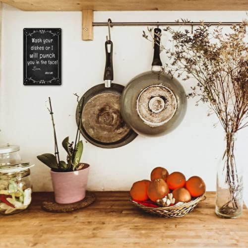 Kitchen Signs Wall Decor Funny Metal Tin Sign Kitchen Sets - Image 4