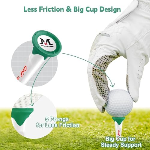 MAZEL Plastic Golf Tees 8 Pack｜Excellent Durability and Stability Plastic Tees - Image 2