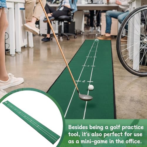Foilswirl 11 Inch Golf Putting Mat, 1/2 Pcs Training Aid - Image 6