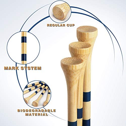 CHAMPKEY Premium Bamboo Golf Tees 170 Pack - Image 3