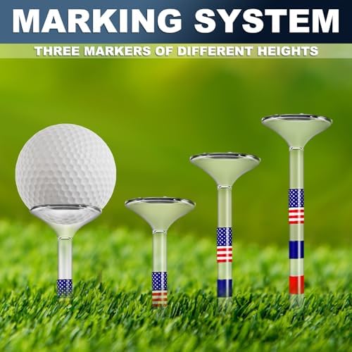 Premium Golf Tees, 3 1/4'' Unbreakable Transparent Plastic Golf Tees, Golf - Image 5