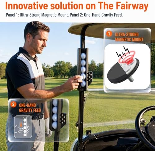 Golf Ball & Tee Holder for Golf Cart - Image 4