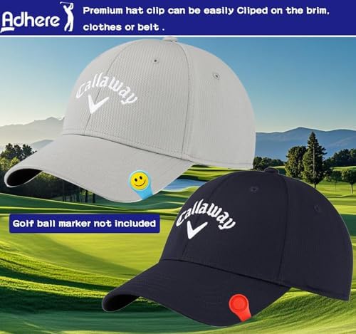 Adhere Golf Hat Clip Golf Ball Marker Holder Magnetic Golf Cap Clips Without - Image 3