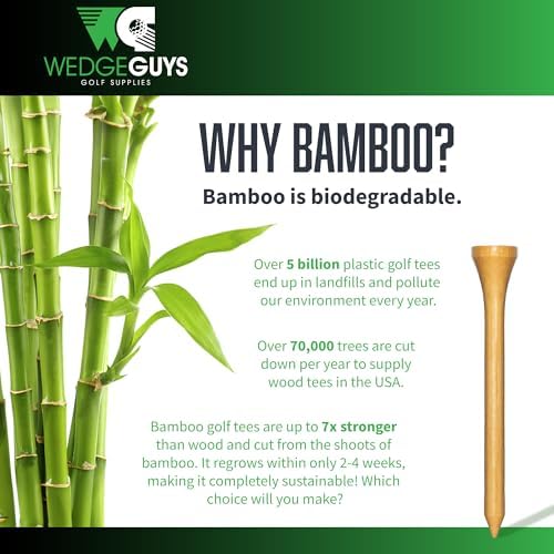 Wedge Guys Bamboo Golf Tees 2-3/4" & 3-1/4" | 100, 500 or 1000 pcs. | Extra - Image 3