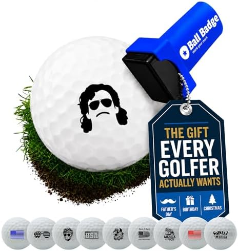 Ball Badge Golf Ball Stamp, Golf Series Self-Inking Ball Marker by AlibiGolf
