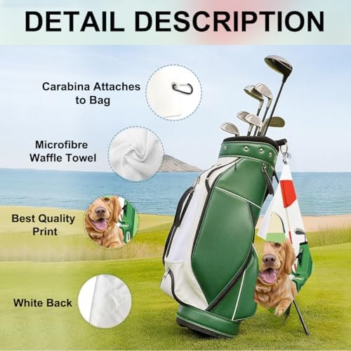 2 Pcs Poodle Golf Towel - Image 3