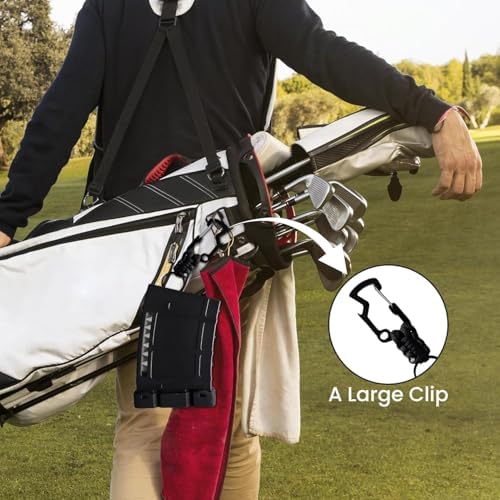 Teemags Golf Tee Holder – Black Clip-On Tee Caddy - Image 2