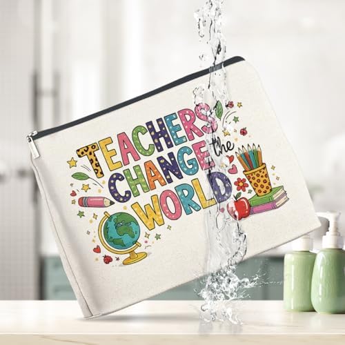 Teacher Gift Makeup Bag, Teacher Appreciation Cosmetic Pouch - Image 7