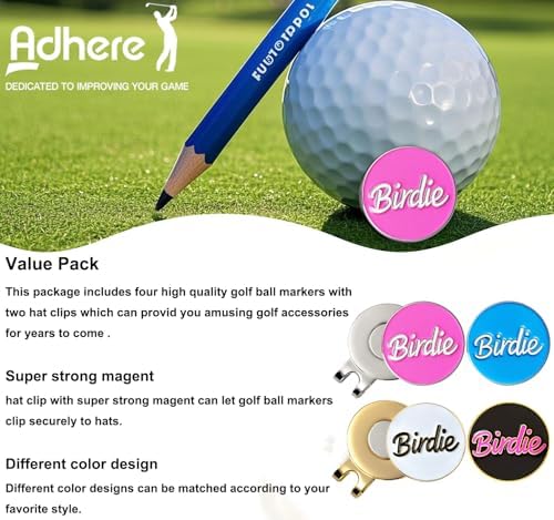 Adhere Golf Ball Markers with Strong Magnetic Hat Clip - Image 6