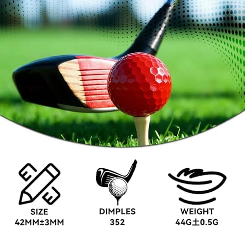Colored Golf Balls, High Visibility Easy to Find, Blank No Logo - Image 5