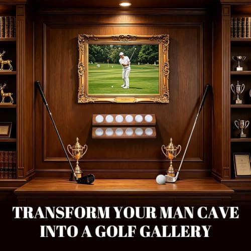 1-Pack Wooden Golf Ball Display Case & Holder - Image 2