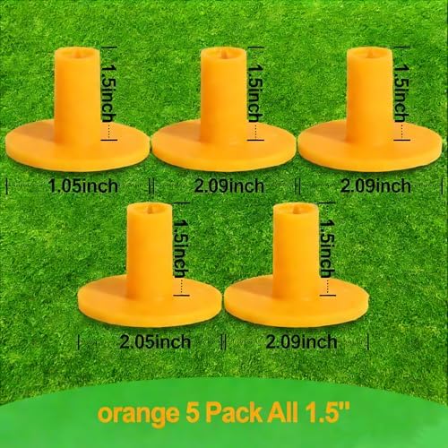 Rubber Golf Tees for Mats Adjustable Height Golf Simulator Tees, Indoor Outdoor - Image 5