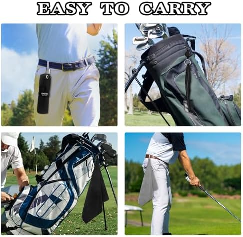 Seticek 2 Pack Golf Towel with Golf Brush, Super Absorbent Towel - Image 7