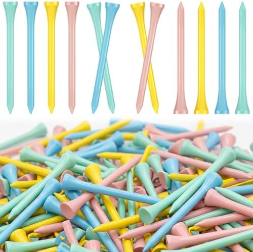 Jenaai 200 Pcs Golf Tees Bamboo Golf Tees by Jenaai
