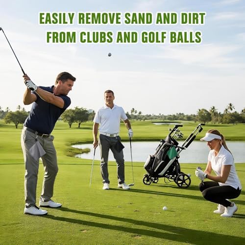 Batiyeer 5 Pack Small Golf Towel 5.5 x 5.5 Inch Microfiber Waffle Material - Image 4