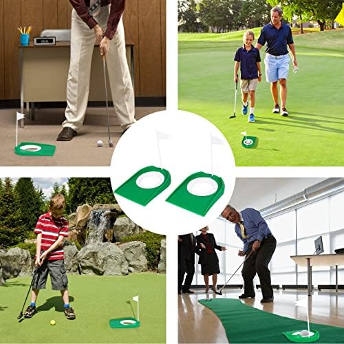 Golf Putting Cup with Flag Practice Training Aids Plastic Golf Putting Hole - Image 7