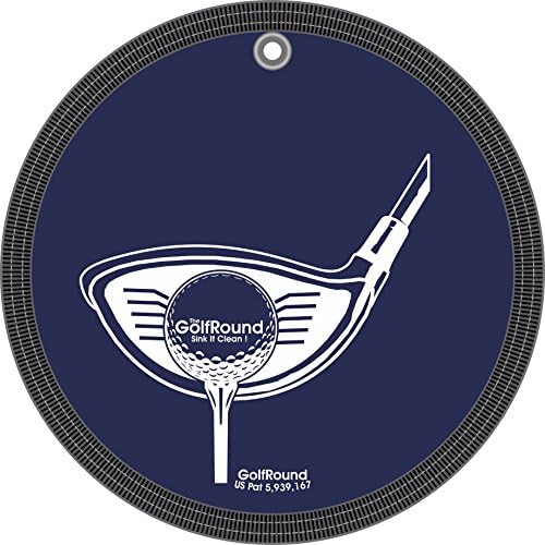 GolfRound Towel Pocket Golf Ball Cleaner by EZ+Golf+Gifts