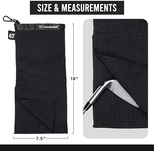 Club Scrub Towel Pro, Golf Club and Ball Cleaning Pouch - Image 5