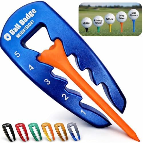 HeightRight Adjustable Golf Tee Height Tool by AlibiGolf