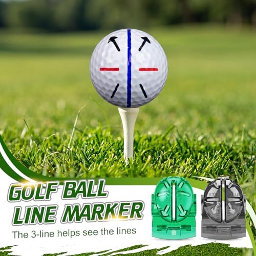 Outus 2 Pcs Golf Ball Marking Stencil Alignment Liner - Image 2