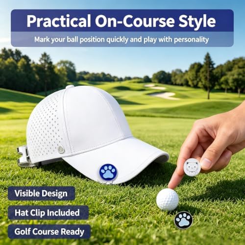 Adhere Golf Ball Markers with Strong Magnetic Hat Clip - Image 6