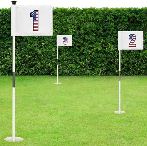 Golf Flag 8x6 Inch – 420D Nylon Double-Sided Mini Pin Flag - Image 2