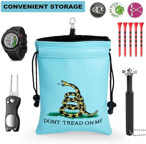 Valuables Pouch Funny Golf Ball Pouch Bag w/Drawstrings - Image 6