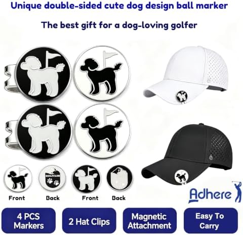 Adhere Golf Ball Markers with Strong Magnetic Hat Clip - Image 3