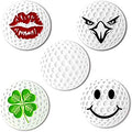Myartte Creative Golf Ball Marker Soft Enamel Golf Markers 24.4MM Assorted 5 Pcs by Myartte