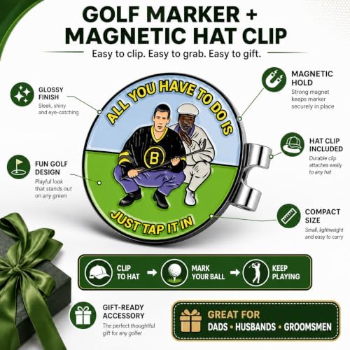 Ultimate Happy and Chubbs Gilmore Golf Ball Marker and Magnetic Hat Clip - Image 2