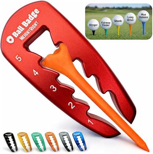 HeightRight Adjustable Golf Tee Height Tool by AlibiGolf