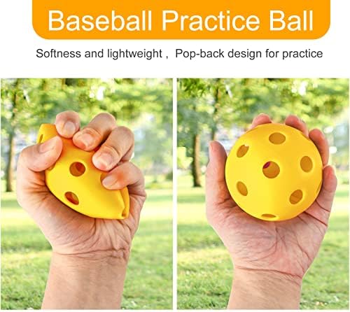 Coopay 24/80 Pack Practice Baseball SoftBalls Plastic Training Balls - Image 3
