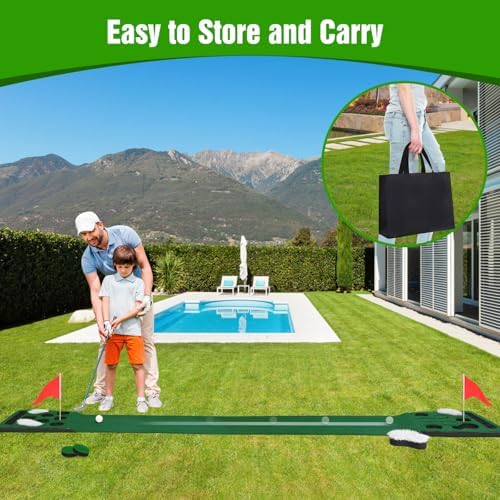 Golf Putting Game Set, Putting Green Mat - Image 6