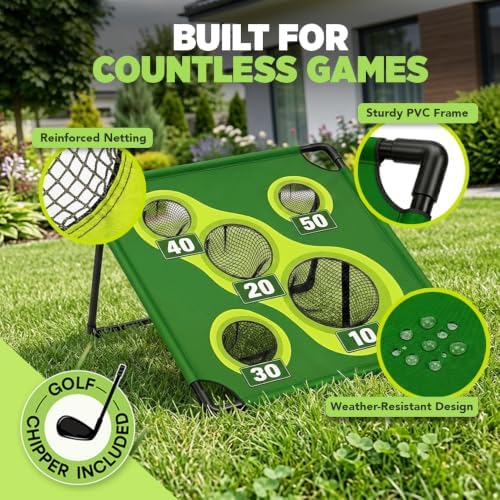 Golf Cornhole Game, Indoor and Outdoor Backyard Golf Chipping Game - Image 4