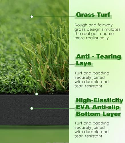 Premium Dual-Turf Golf Mat: 5x4ft, 21mm to 50mm Thickened Base - Image 4