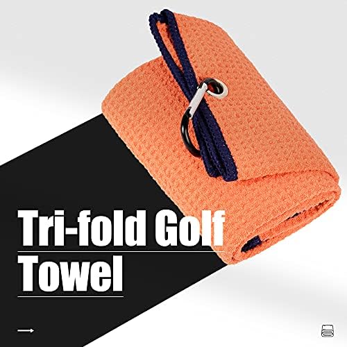Mile High Life Tri-fold Golf Towel | Premium Microfiber Fabric | Waffle Pattern - Image 2