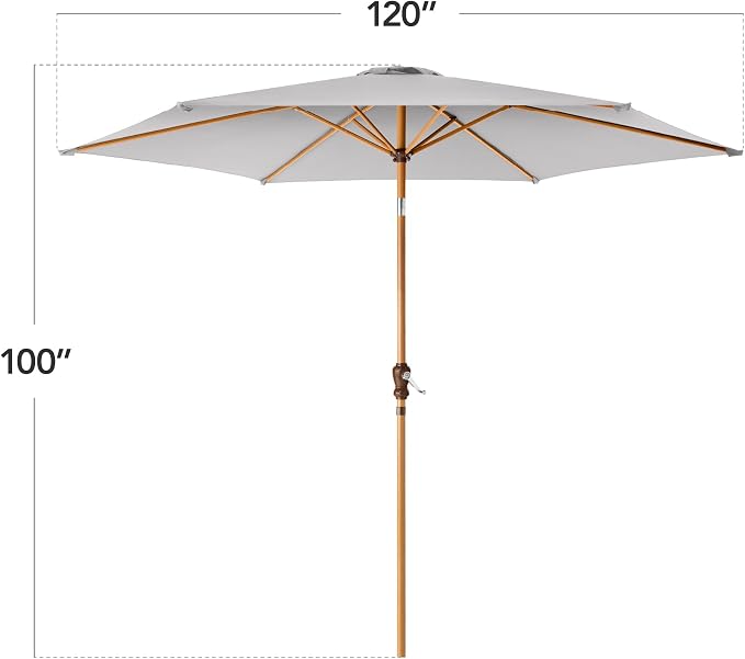 Best Choice Products 10ft Market Umbrella, Outdoor Sun Shade - Image 2
